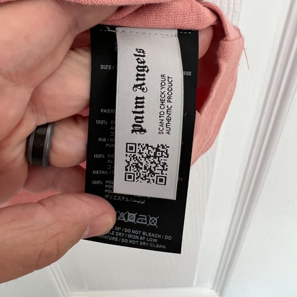 Palm Angels Logo Inside Out T-Shirt - Picture 6 of 8